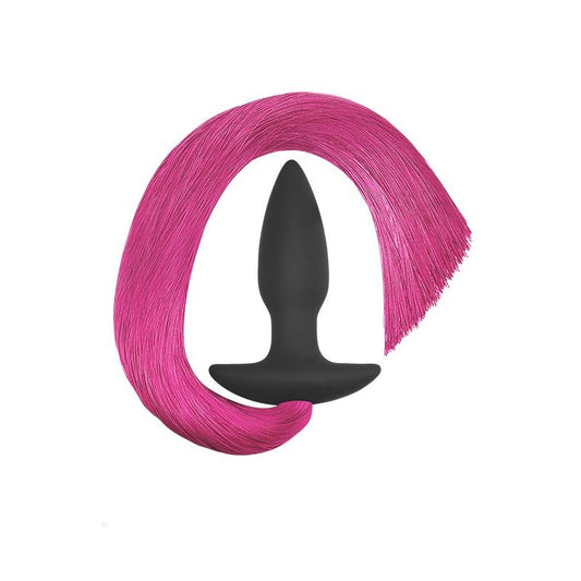 Butt Plug with Pony Tail Red - UABDSM