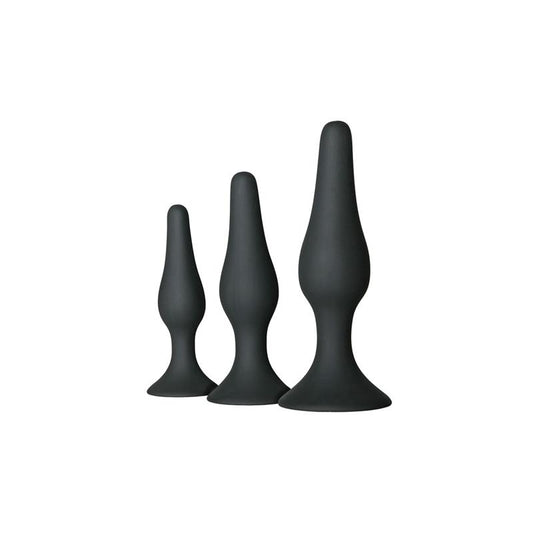 Buttplug Set of 3 Black Buttplug Set of 3 Black - UABDSM