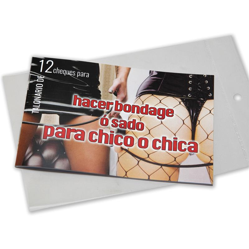 Checkbook Bondage or Sado 12 Coupons - UABDSM