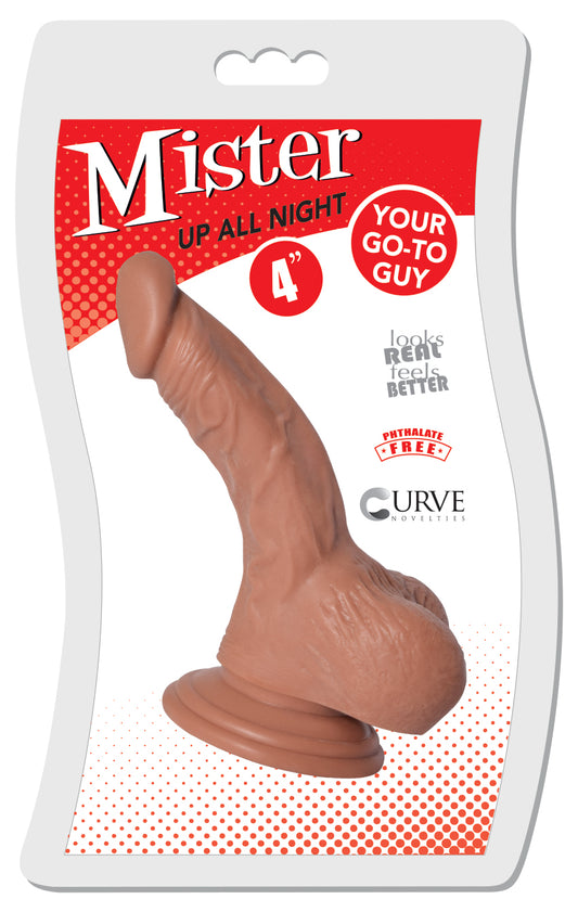 Mister Up All Night 4 Inch Dildo - Medium - UABDSM