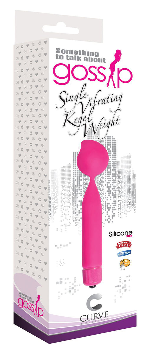 Single Vibrating Silicone Kegel Weight - Magenta - UABDSM