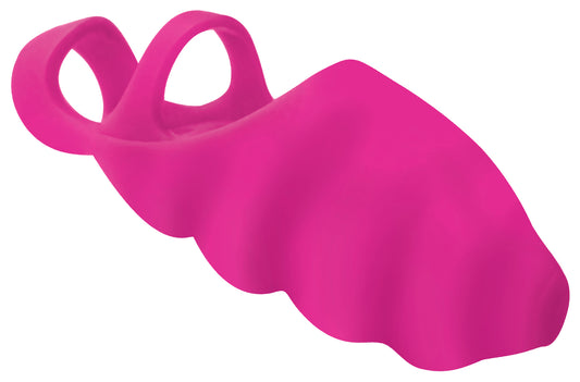 Thrill-Her Silicone Finger Vibrator - Pink - UABDSM