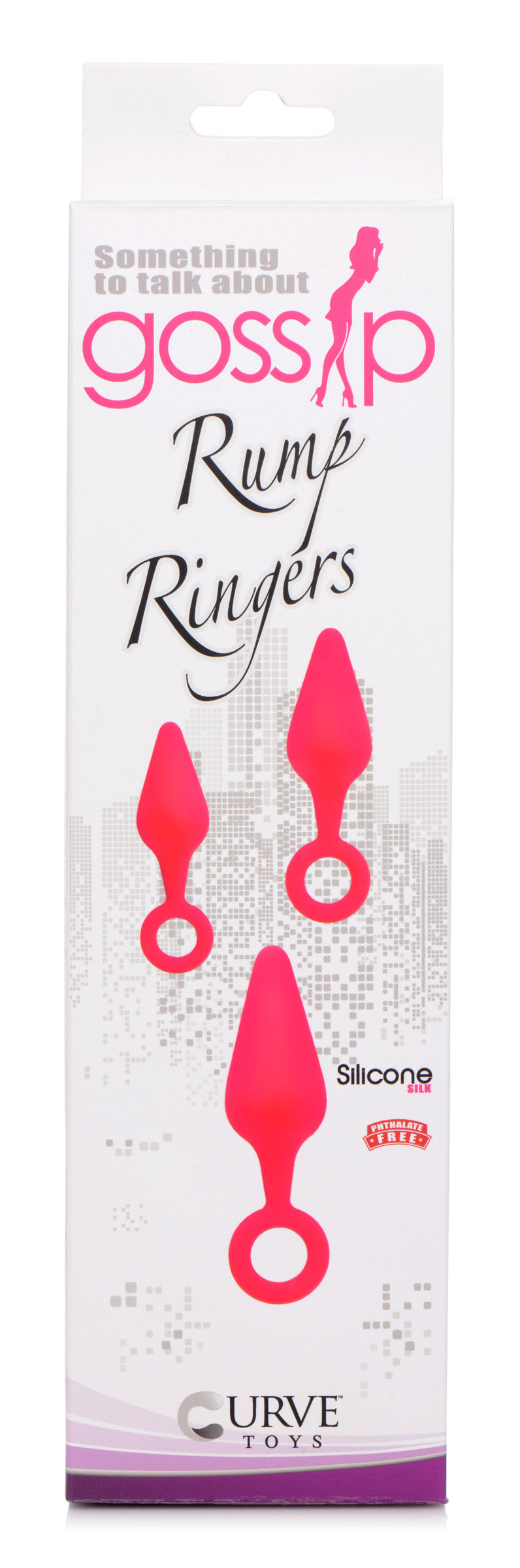 Rump Ringers 3 Piece Silicone Anal Plug Set - Pink - UABDSM