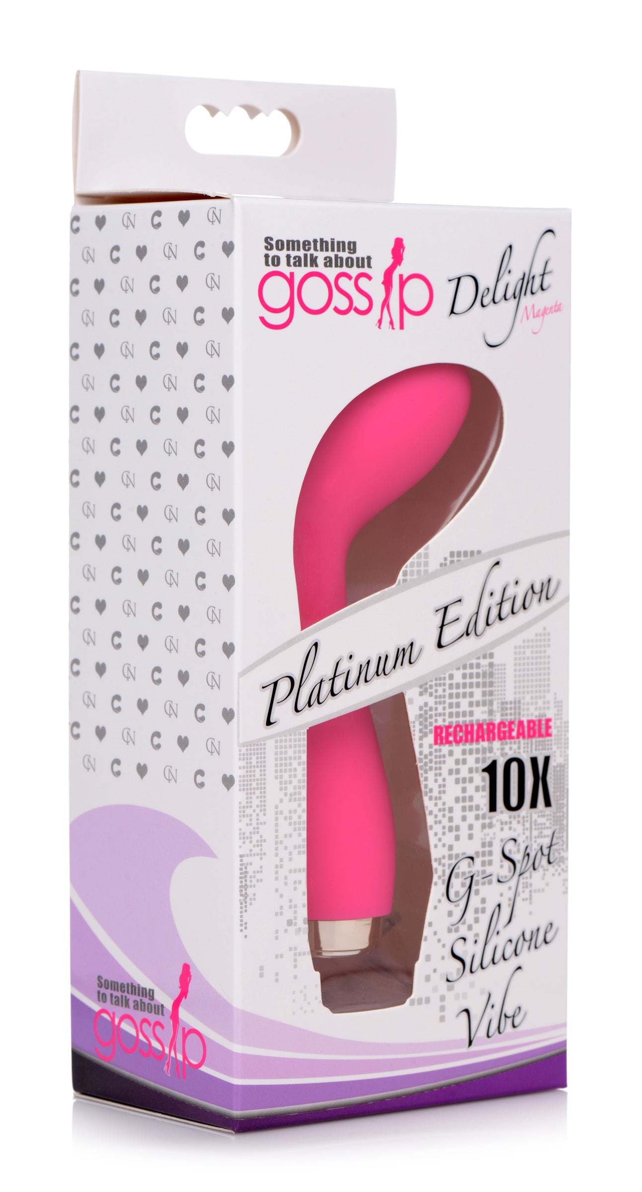 10X Delight G-Spot Silicone Vibrator - Pink - UABDSM