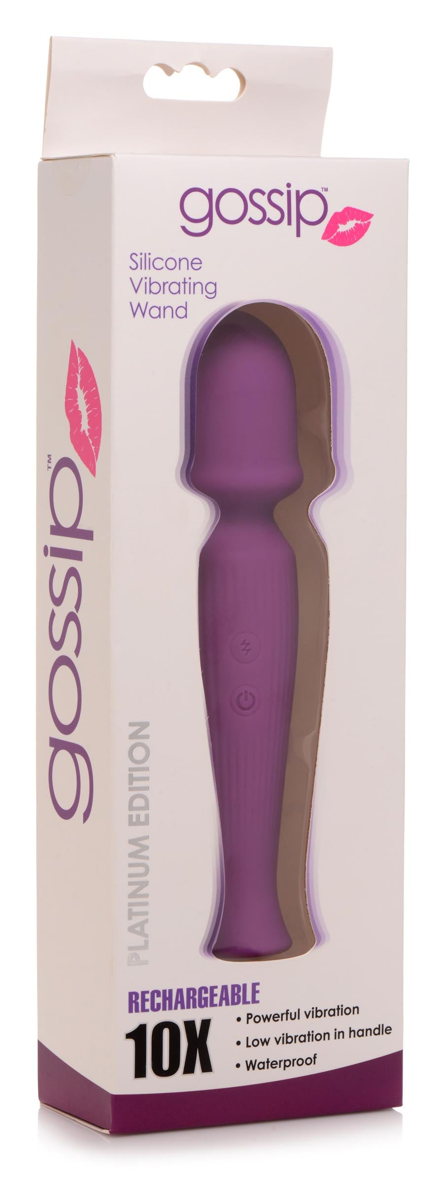 10X Silicone Wand Massager - Violet - UABDSM