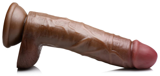 JOCK 9 Inch Dong with Balls Brown - UABDSM