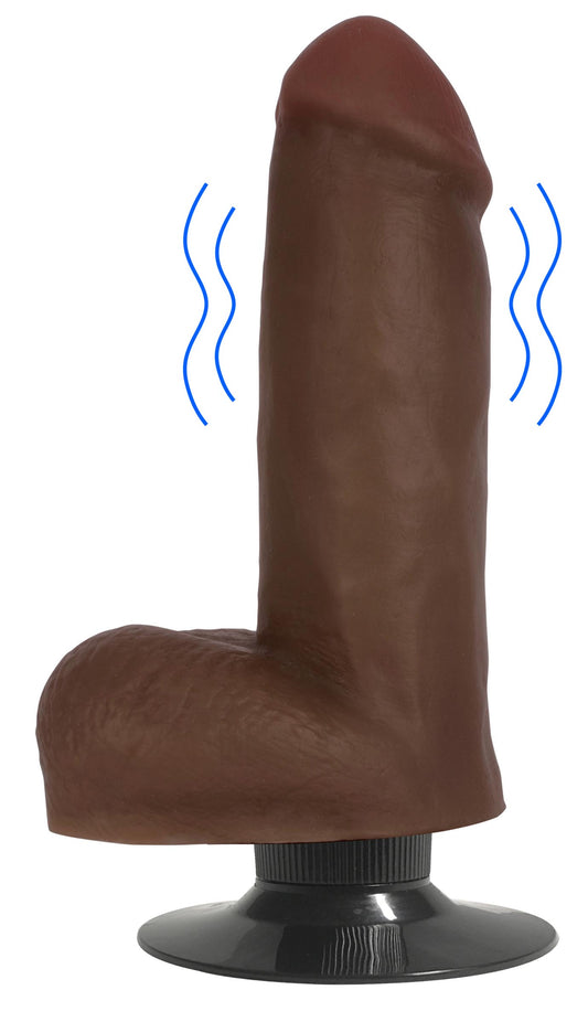 Jock Dark Vibrating Dildo with Balls - 6 Inch Jock Dark Vibrating Dildo with Balls - 6 Inch - UABDSM