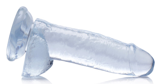 Jock C-Thru Dildo with Balls - 8 Inch - UABDSM