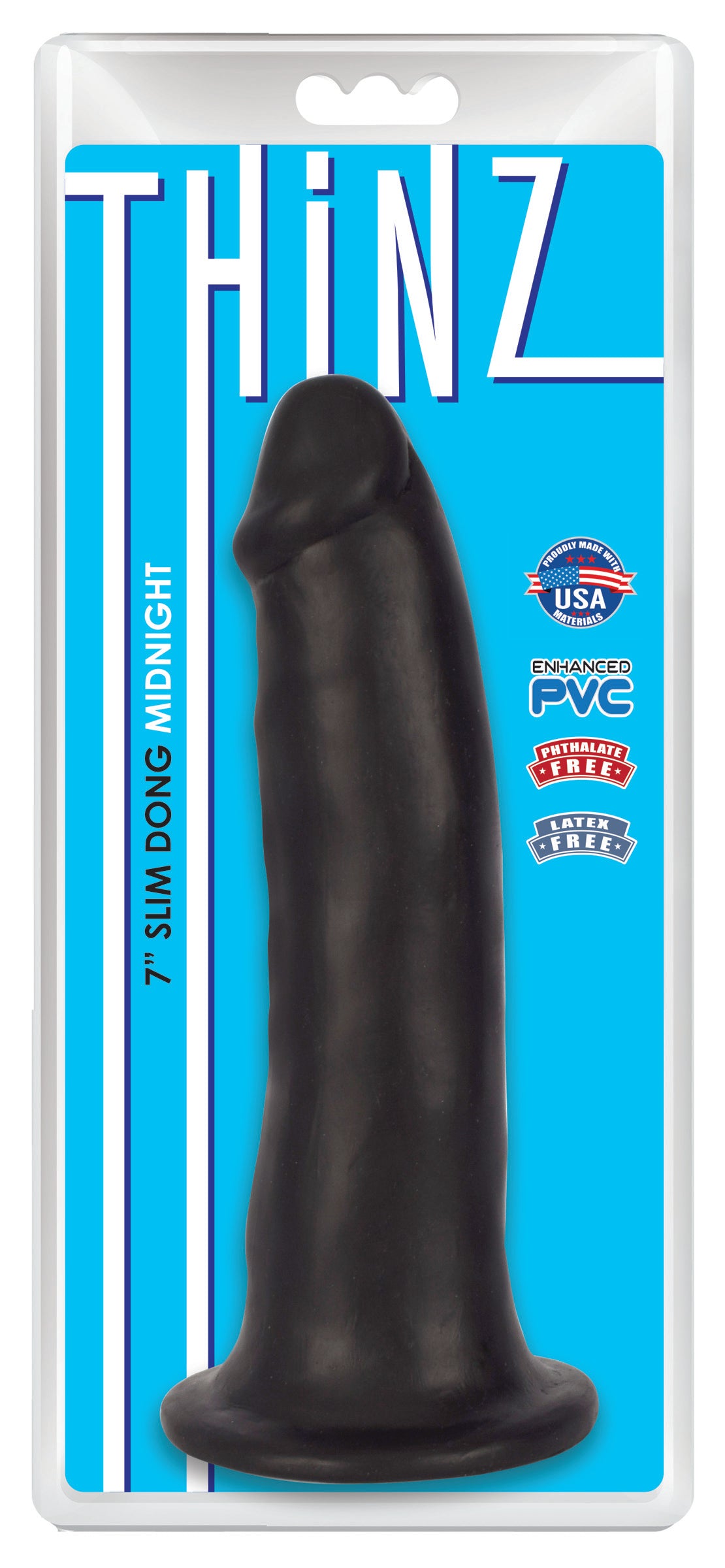 Thinz 7 Inch Slim Dong - Dark - UABDSM