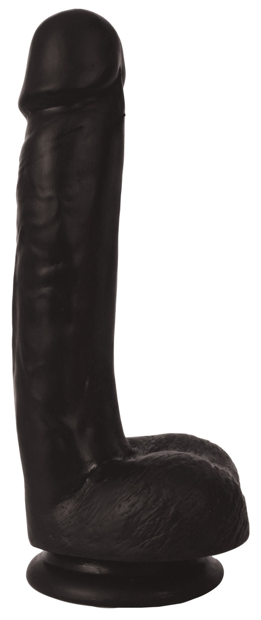 Thinz 7 Inch Slim Dildo with Balls - Black Thinz 7 Inch Slim Dildo with Balls - Black - UABDSM