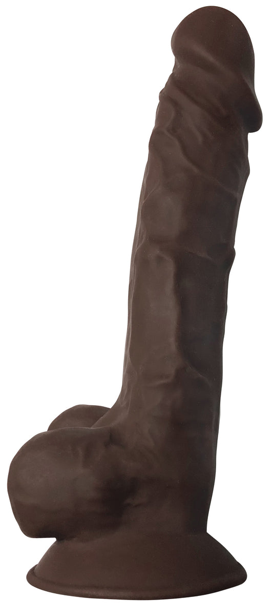 Silexpan Dark Hypoallergenic Silicone Dildo with Balls - 7 Inch Silexpan Dark Hypoallergenic Silicone Dildo with Balls - 7 Inch - UABDSM