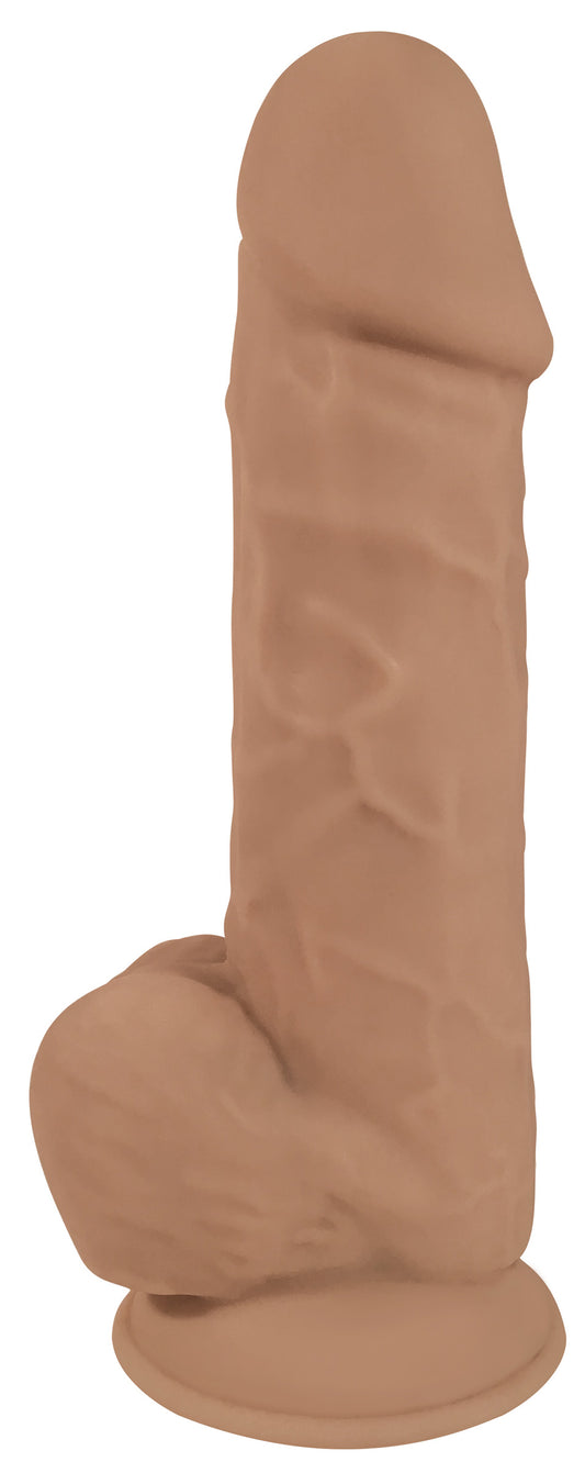 Silexpan Medium Hypoallergenic Silicone Dildo with Balls - 8 Inch Silexpan Medium Hypoallergenic Silicone Dildo with Balls - 8 Inch - UABDSM