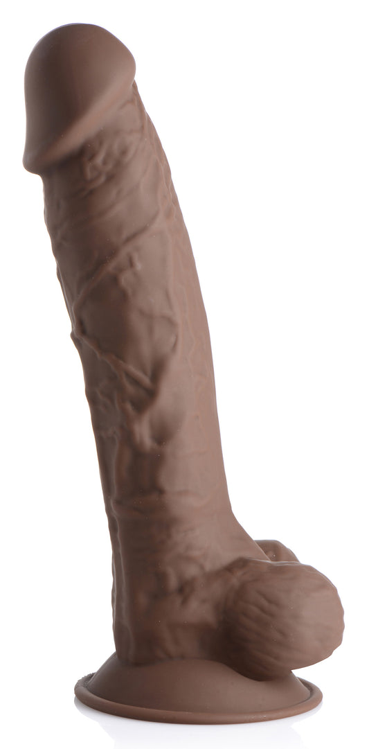 Silexpan Dark Hypoallergenic Silicone Dildo with Balls - 8.5 Inch Silexpan Dark Hypoallergenic Silicone Dildo with Balls - 8.5 Inch - UABDSM