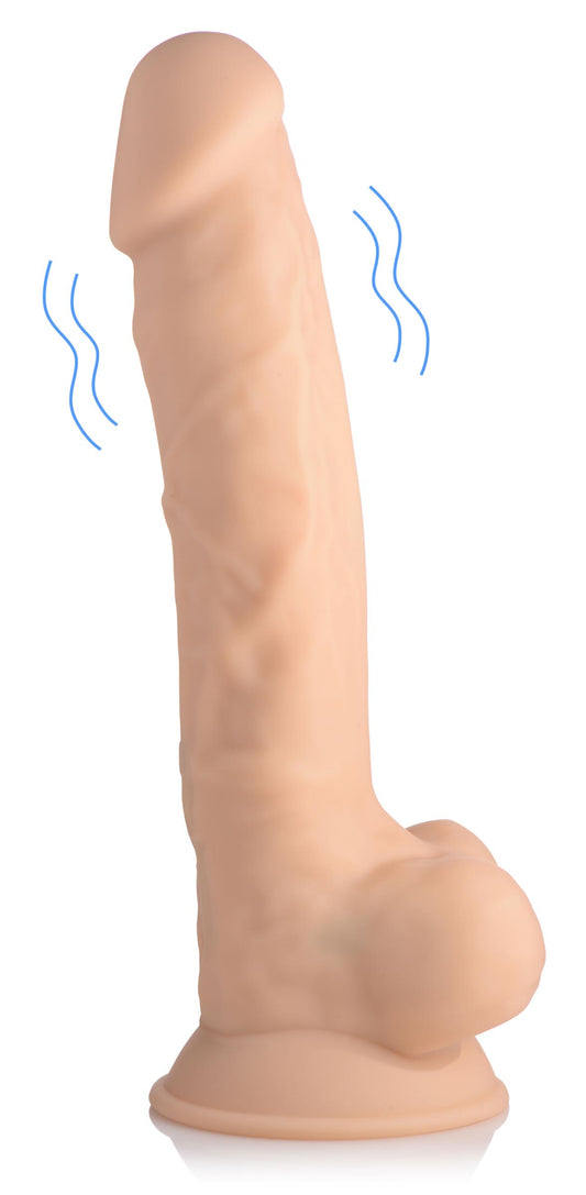 8 Inch Silexpan Hypoallergenic Silicone Vibrating Dildo - Light 8 Inch Silexpan Hypoallergenic Silicone Vibrating Dildo - Light - UABDSM