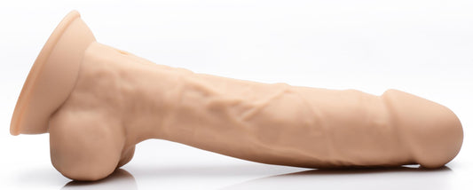 8 Inch Silexpan Hypoallergenic Silicone Vibrating Dildo - Medium - UABDSM