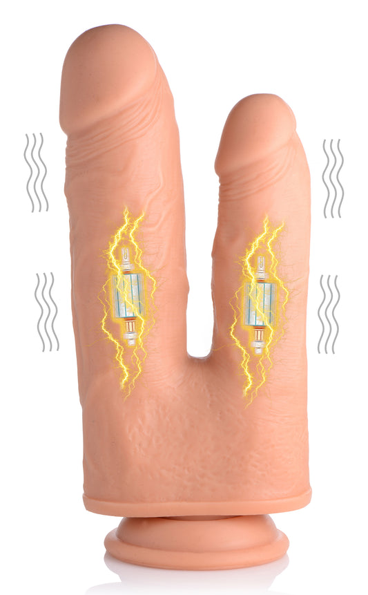 Vibrating and Rotating Remote Control Silicone Double Dildo Vibrating and Rotating Remote Control Silicone Double Dildo - UABDSM