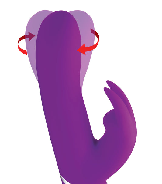 Twirly 66X Spinning Silicone Rabbit Vibrator - UABDSM