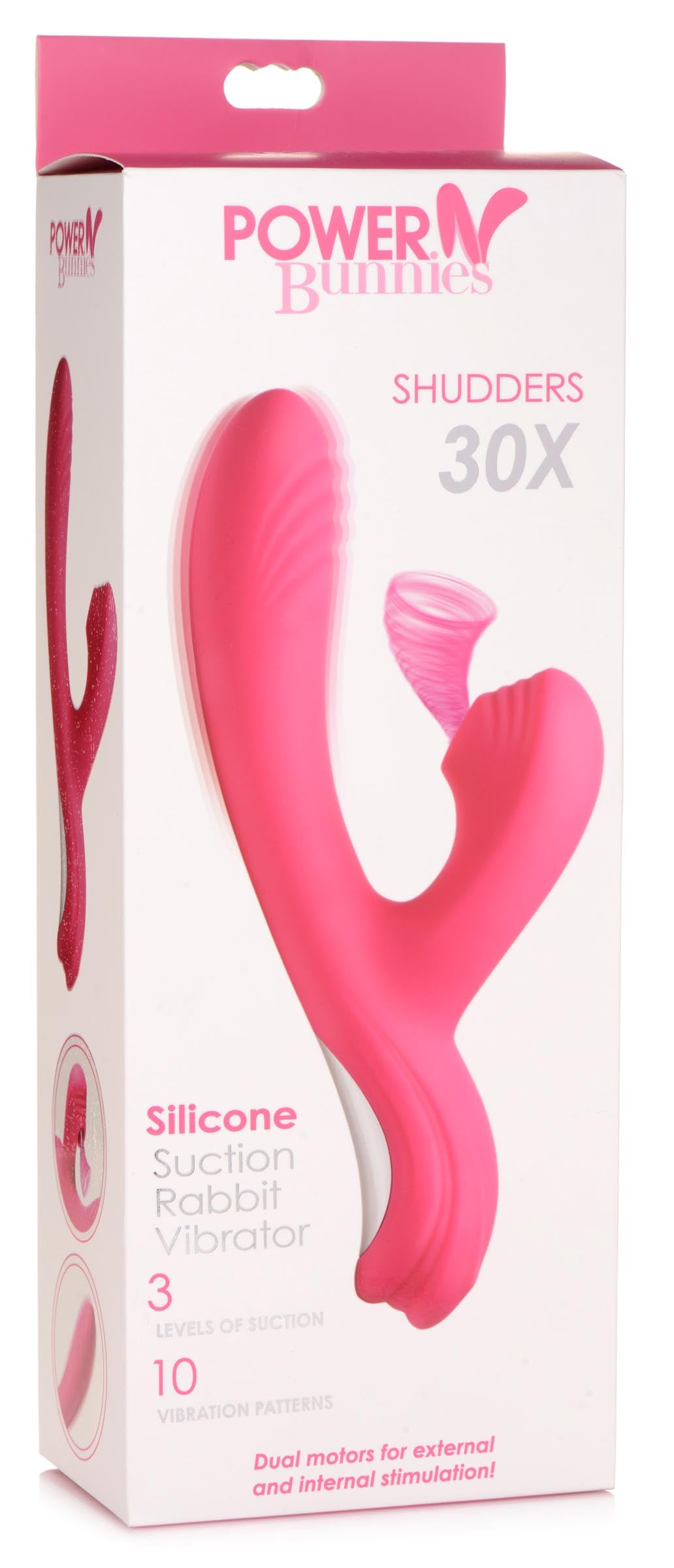 Shudders 30X Silicone Suction Rabbit Vibrator - UABDSM