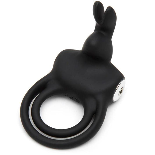 Cock Ring with Rabbit for Couples USB Black Cock Ring with Rabbit for Couples USB Black - UABDSM