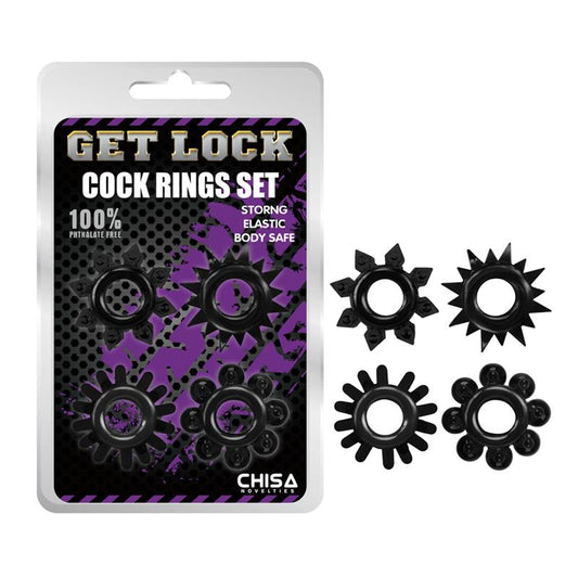 Cock Rings Set-black Cock Rings Set-black - UABDSM