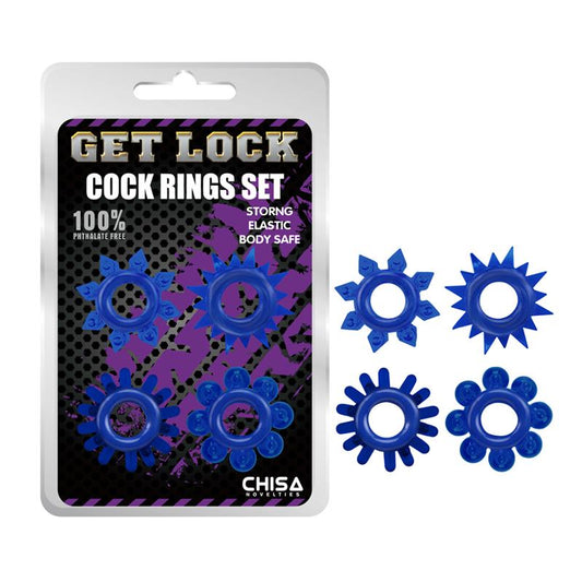 Cock Rings Set-blue Cock Rings Set-blue - UABDSM