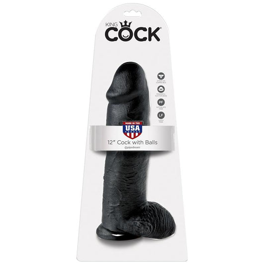 Cock with Balls 12 Black - UABDSM