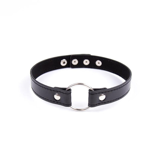 Collar with Hoop Adjustable 382 cm Black Collar with Hoop Adjustable 382 cm Black - UABDSM