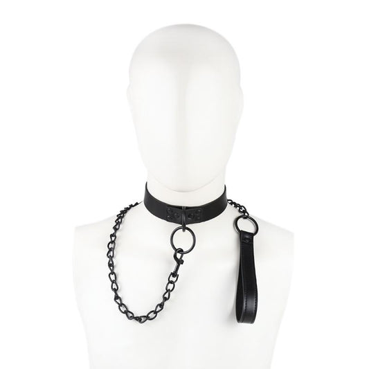 Collar with Leash Black Collar with Leash Black - UABDSM