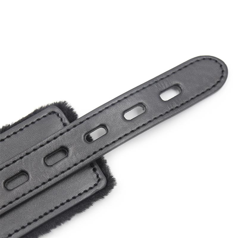 Collar With Metal Leash Black - UABDSM