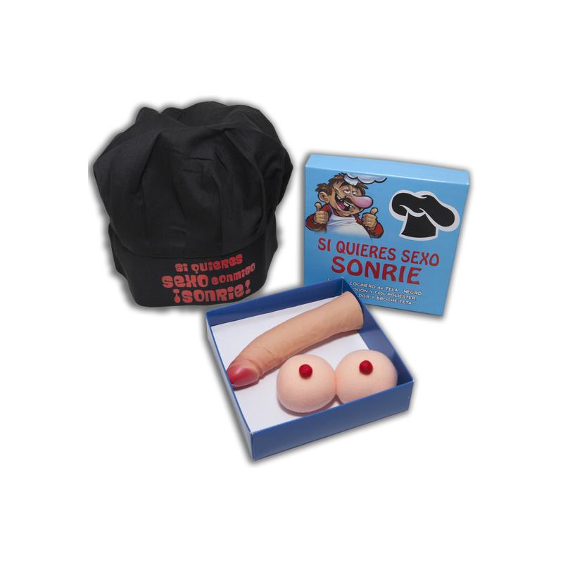 Cook Hat Box Set Tit Brooch and Stimulator - UABDSM