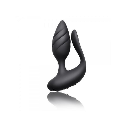 Couple Stimulator Cocktail Remote Control Black - UABDSM