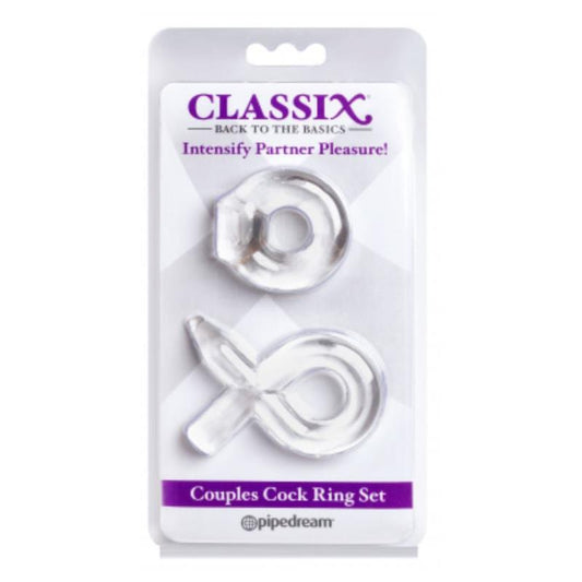 Couples Cock Ring Set Clear Couples Cock Ring Set Clear - UABDSM