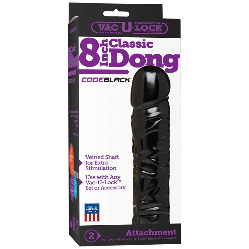 Dildo CodeBlack 8 Black - UABDSM