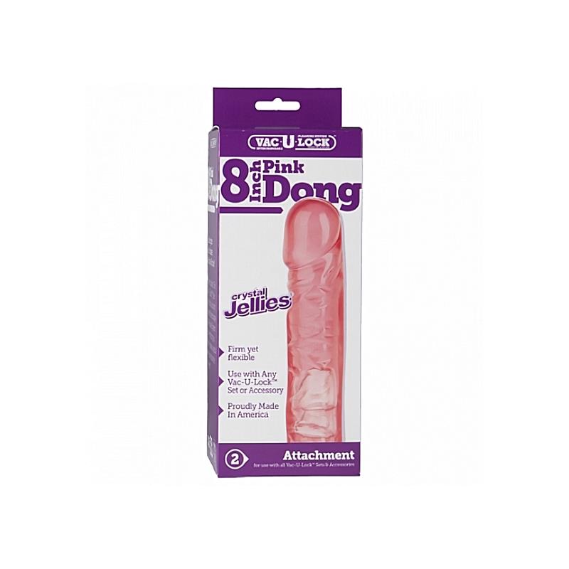 Dildo Crystal Jellie 8 Pink - UABDSM