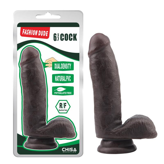 Dildo Dual Density Fashion Dude 17 x 3.6 cm Brown Dildo Dual Density Fashion Dude 17 x 3.6 cm Brown - UABDSM