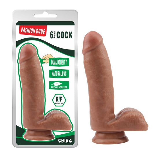Dildo Dual density Fashion Dude 17 x 3.6 cm Tan Dildo Dual density Fashion Dude 17 x 3.6 cm Tan - UABDSM