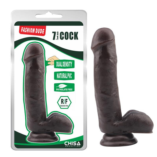 Dildo Dual Density Fashion Dude 17.8 x 4 cm Brown Dildo Dual Density Fashion Dude 17.8 x 4 cm Brown - UABDSM