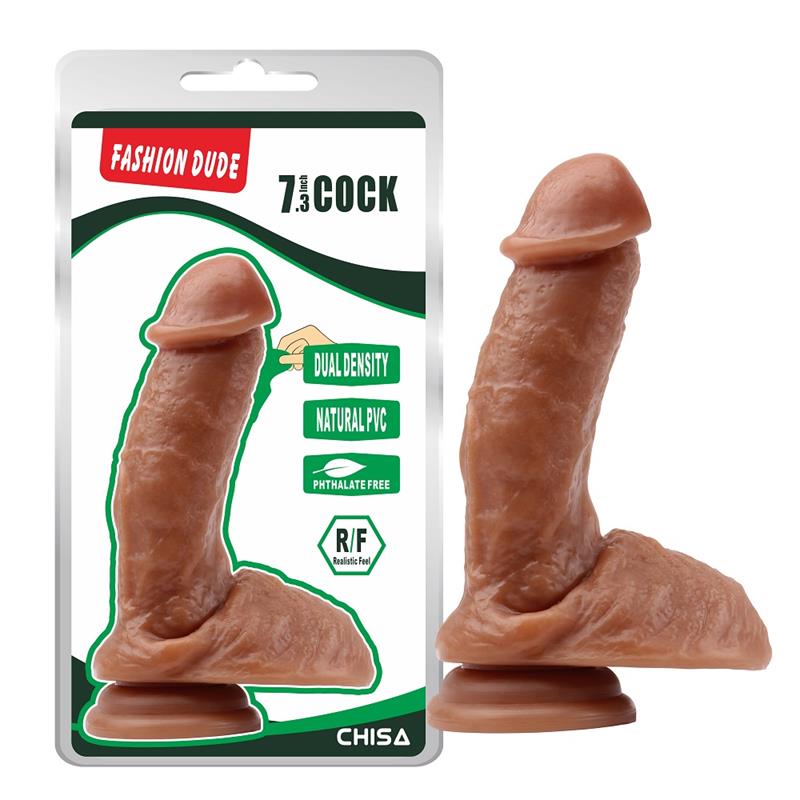 Dildo Dual Density Fashion Dude 18.5 x 4.3 cm Latin - UABDSM