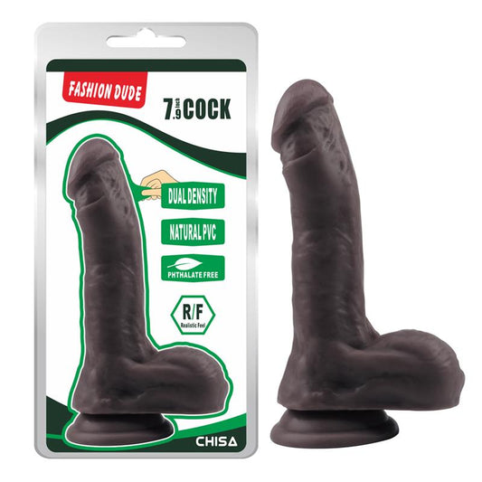 Dildo Dual Density Fashion Dude 20.5 x 4.5 cm Brown Dildo Dual Density Fashion Dude 20.5 x 4.5 cm Brown - UABDSM