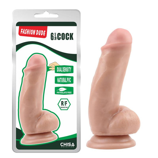 Dildo Dual Density Fashion Dude 6.9 Flesh - UABDSM