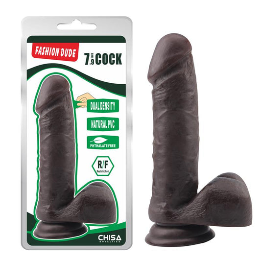 Dildo Dual density Fashion Dude 7.9 Brown - UABDSM