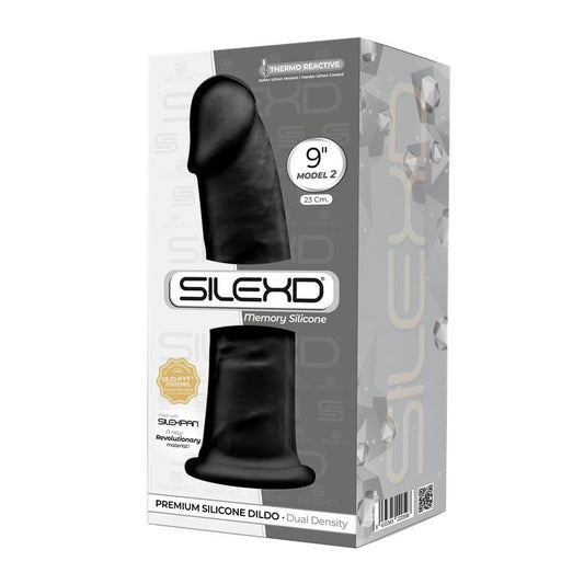 Dildo Dual Density Mod. 2 - 9 Black Dildo Dual Density Mod. 2 - 9 Black - UABDSM
