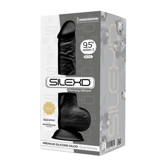 Dildo Dual Density Mod. 3 - 9.5 Black Dildo Dual Density Mod. 3 - 9.5 Black - UABDSM