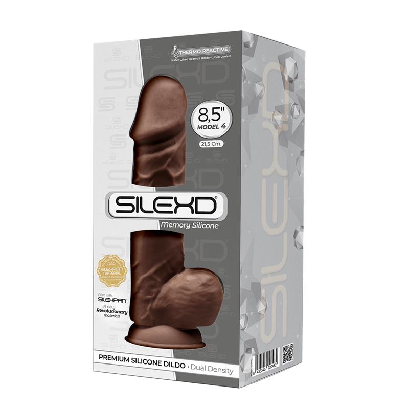 Dildo Dual Density Mod. 4 - 8.5 Brown - UABDSM