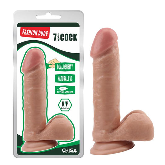 Dildo Dual density Fashion Dude 20 cm Flesh - UABDSM
