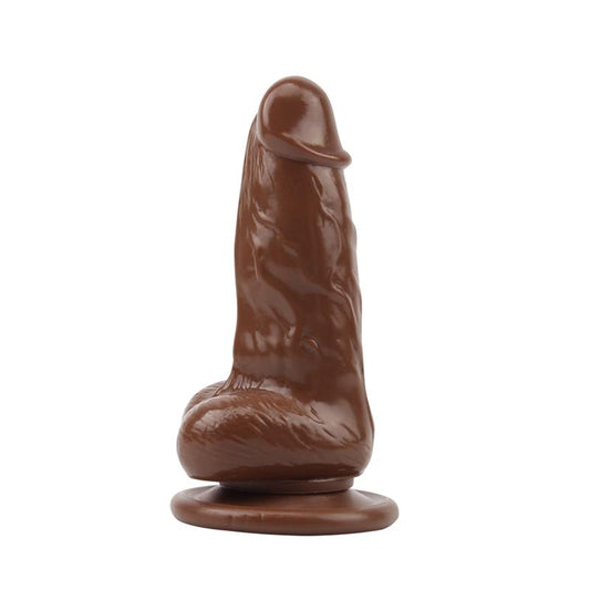 Dildo Jumbo Jack 6 Vibrating Dildo-Brown - UABDSM