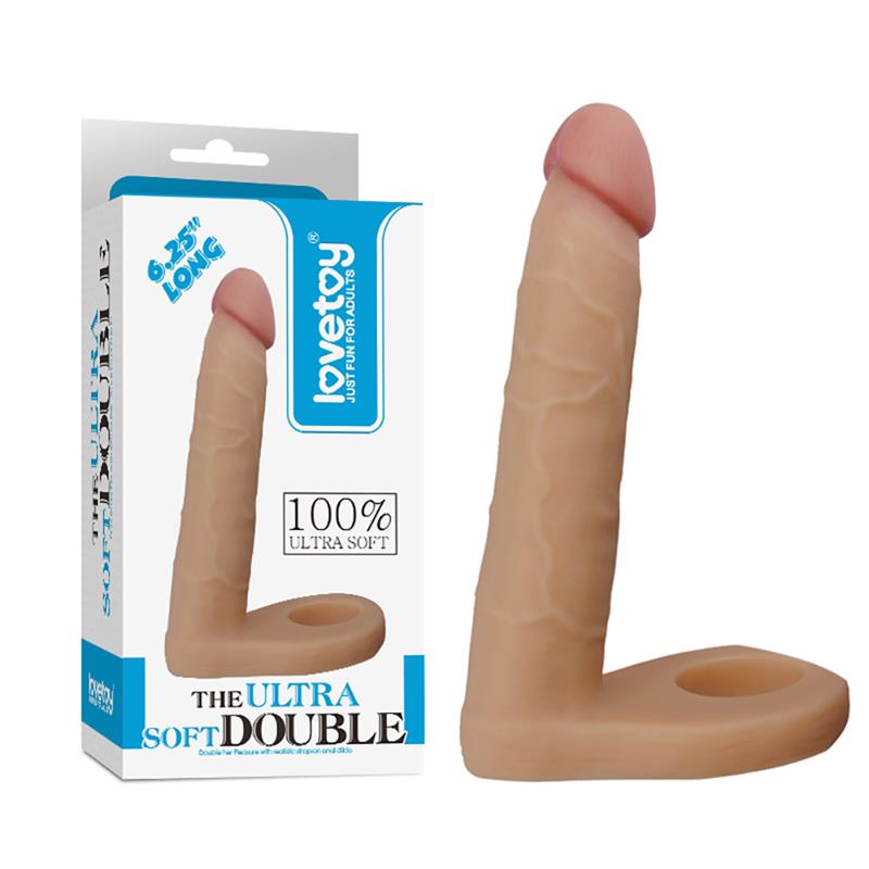 Dildo The Ultra Soft Double 6.25 Flesh - UABDSM
