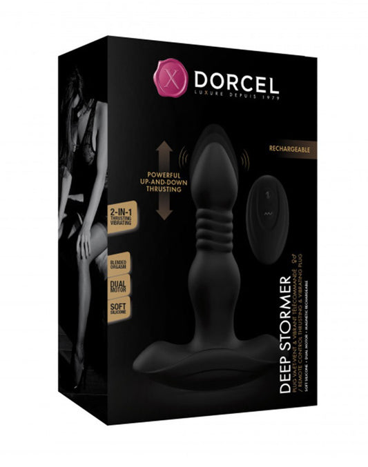 Dorcel - Deep Stormer - Vibrating Plug With Remote Control - Black - 6072486 - UABDSM
