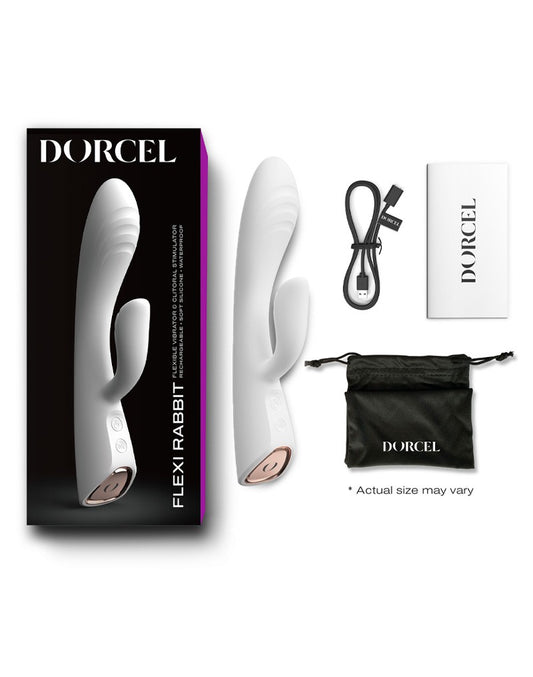 Dorcel - Flexi Rabbit - Heating Rabbit Vibrator - White - UABDSM