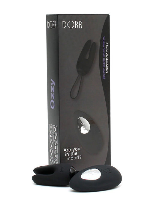 Dorr - Ozzy - Rabbit Egg Vibrator + Lay-on Vibrator - Black - UABDSM